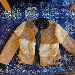 Lightweight faux fur jacket